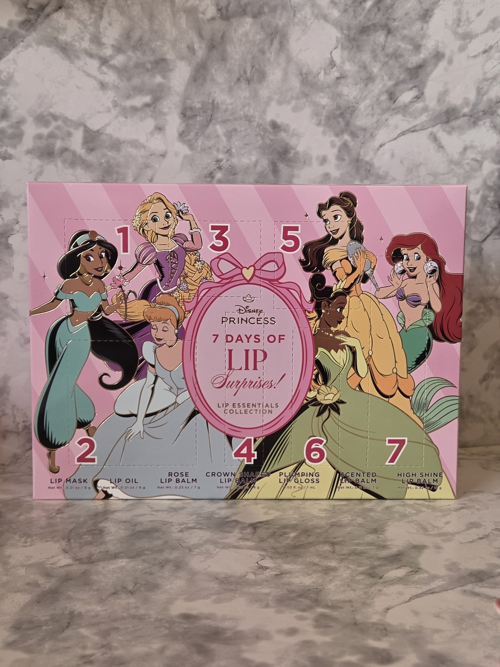Disney Princess 7 Days of Lip Surprises Lip Essentials Collection - Pink
